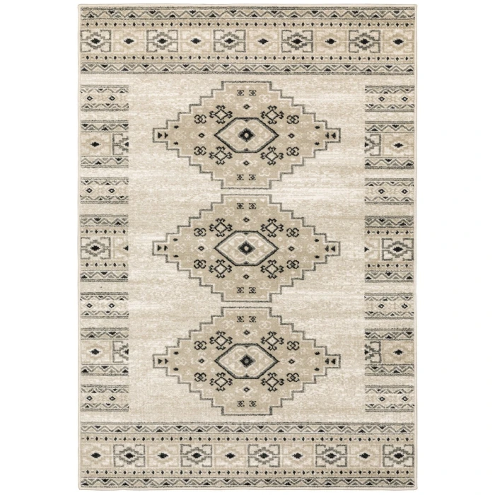 Oriental Weavers Area Rug Georgia 643A0 Ivory 6' 7" X  9' 2"