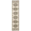 Oriental Weavers Georgia 643A0 Ivory/ Grey Area Rug 1 ft. 10 in. X 7 ft. 6 in. Runner