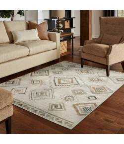 Oriental Weavers Georgia 660B0 Ivory/ Orange Area Rug 9 ft. 10 in. X 12 ft. 10 in. Rectangle