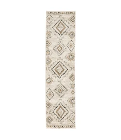 Oriental Weavers Georgia 660B0 Ivory/ Orange Area Rug 1 ft. 10 in. X 7 ft. 6 in. Runner
