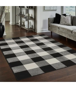 Oriental Weavers Georgia 678D0 Black/ Ivory Area Rug 3 ft. 10 in. X 5 ft. 5 in. Rectangle