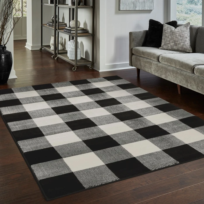 Oriental Weavers Area Rug Georgia 678D0 Black 3'10" X  5' 5"