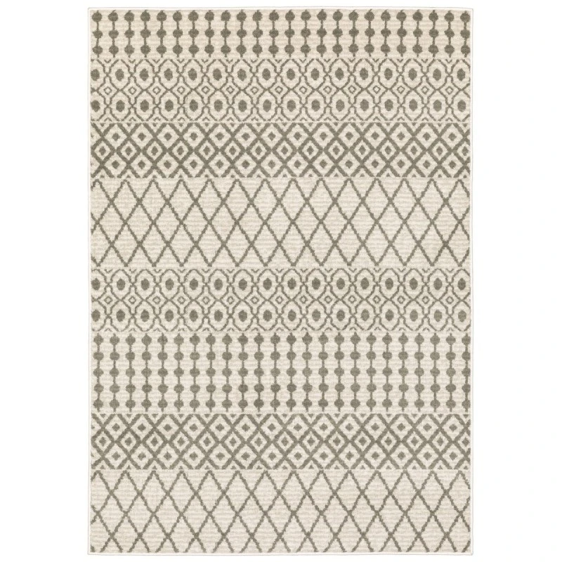 Oriental Weavers Area Rug Georgia 717B0 Ivory 6' 7" X  9' 2"