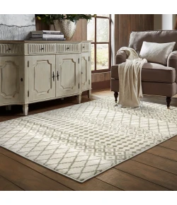 Oriental Weavers Georgia 717B0 Ivory/ Grey Area Rug 5 ft. 3 in. X 7 ft. 3 in. Rectangle