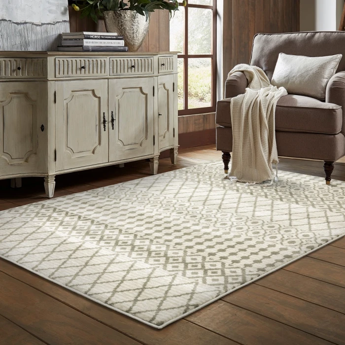 Oriental Weavers Area Rug Georgia 717B0 Ivory 1'10" X  7' 6" Runner