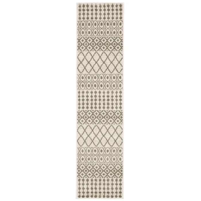Oriental Weavers Area Rug Georgia 717B0 Ivory 1'10" X  7' 6" Runner