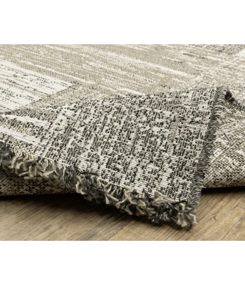 Oriental Weavers GILLIAN 81v Beige/Black Rug 6'7X9'2