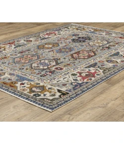 Oriental Weavers Hastings Ha04E Blue/ Multi 3 Ft.10 In. X 5 Ft. 5 In. Rectangle Rug