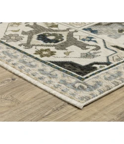 Oriental Weavers Hastings Ha04U Ivory/ Blue 9 Ft.10 In. X 12 Ft.10 In. Rectangle Rug