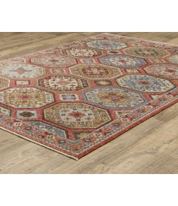 Oriental Weavers Hastings Ha05R Pink/ Multi 3 Ft.10 In. X 5 Ft. 5 In. Rectangle Rug