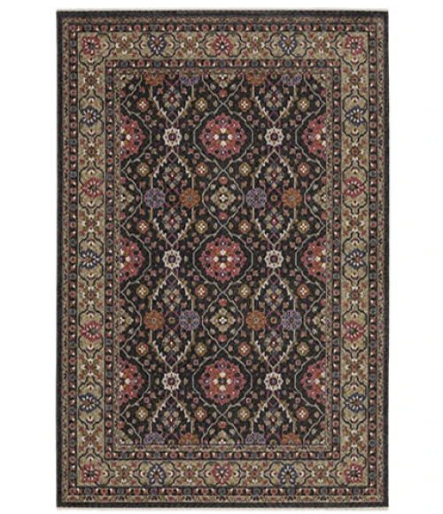 Oriental Weavers HASTINGS HA07D Charcoal 6' 7X9' 6