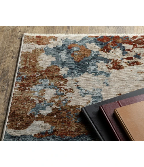 Oriental Weavers HAYDEN hay01 Beige/Multi Rug 6'7X9'6