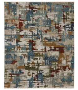 Oriental Weavers Hayden Hay02 Beige/ Multi 6 Ft. 7 In. X 9 Ft. 6 In. Rectangle Rug
