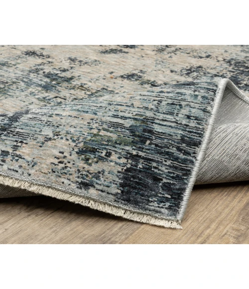 Oriental Weavers HAYDEN hay04 Beige/Blue Rug 6'7X9'6