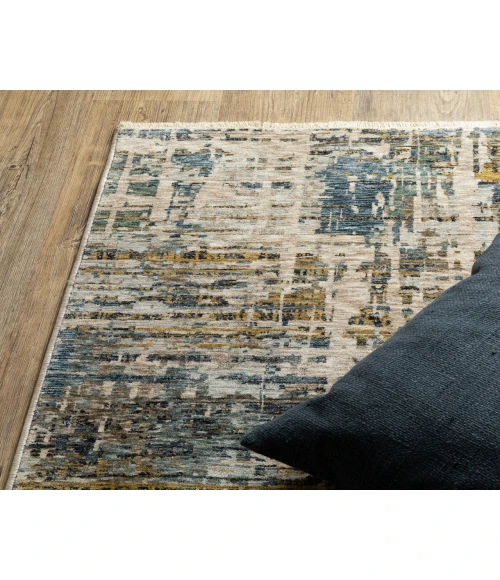 Oriental Weavers HAYDEN hay05 Blue/Gold Rug 6' 7X9' 6