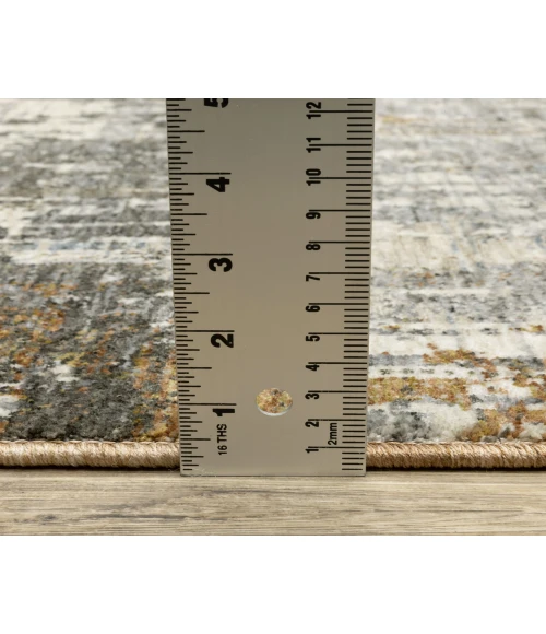 Oriental Weavers HAYDEN hay06 Grey/Rust Rug 6' 7X9' 6