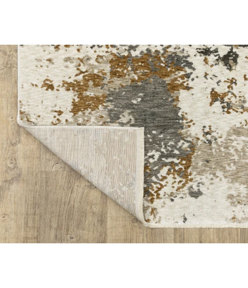 Oriental Weavers HAYDEN hay10 Beige/Rust Rug 6'7X9'6