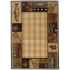 Oriental Weavers Hudson 1065B Beige/ Black Area Rug 6 ft. 7 in. X 9 ft. 6 in. Rectangle