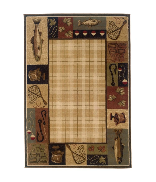 Oriental Weavers Area Rug Hudson 1065B Beige 5' 3" X  7' 6"
