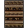 Oriental Weavers Hudson 1066A Black/ Beige Area Rug 6 ft. 7 in. X 9 ft. 6 in. Rectangle