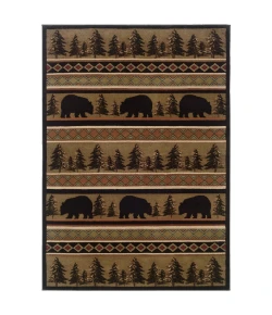Oriental Weavers Hudson 1066A Black/ Beige Area Rug 7 ft. 8 in. X 10 ft. 10 in. Rectangle