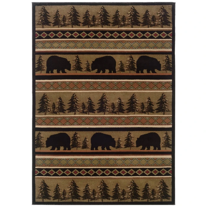 Oriental Weavers Area Rug Hudson 1066A Black 7' 8" X 10'10"