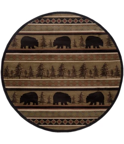 Oriental Weavers Hudson 1066A Black/ Beige Area Rug 1 ft. 10 in. X 7 ft. 6 in. Runner