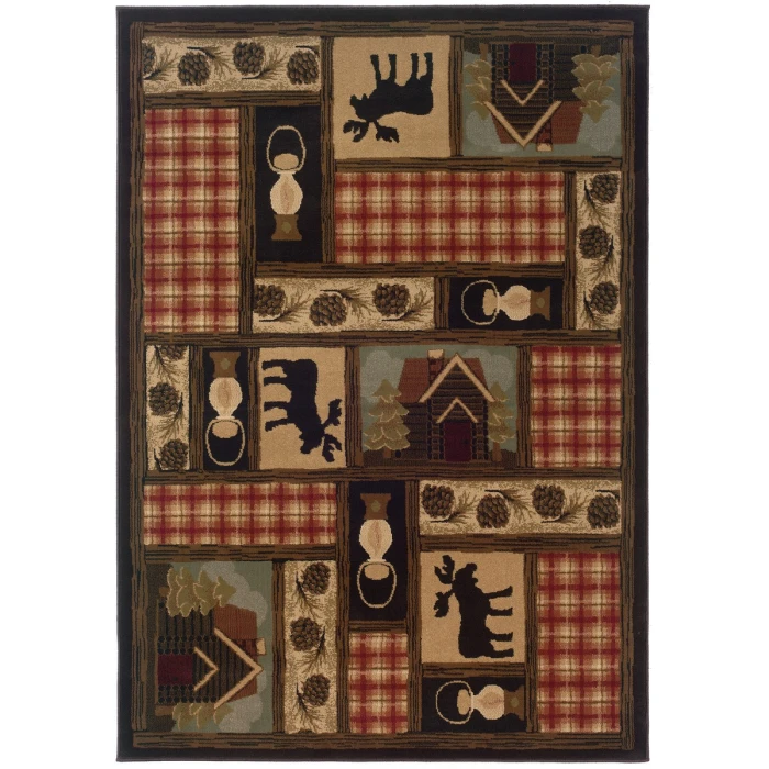 Oriental Weavers Area Rug Hudson 1067A Brown 3'10" X  5' 5"