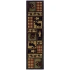 Oriental Weavers Hudson 1067A Brown/ Red Area Rug 1 ft. 10 in. X 7 ft. 6 in. Runner