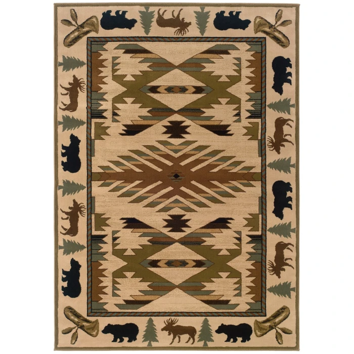 Oriental Weavers Area Rug Hudson 1072A Ivory 7' 8" X 10'10"