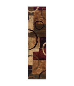 Oriental Weavers Hudson 2544B Brown/ Black Area Rug 1 ft. 10 in. X 7 ft. 6 in. Runner