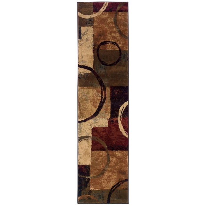 Oriental Weavers Area Rug Hudson 2544B Brown 7' 8"