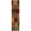 Oriental Weavers Hudson 030C1 Green/ Red Area Rug 1 ft. 10 in. X 7 ft. 6 in. Runner