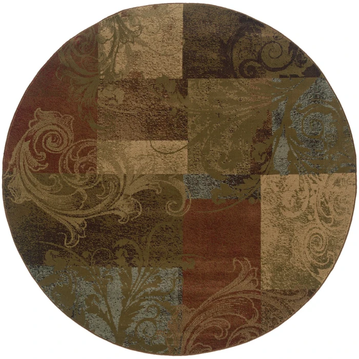 Oriental Weavers Area Rug Hudson 036G1 Green 5' 3" X  7' 6"