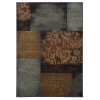 Oriental Weavers Hudson 4878B Blue/ Brown Area Rug 3 ft. 10 in. X 5 ft. 5 in. Rectangle