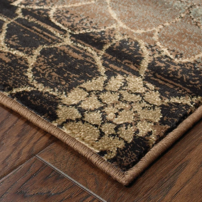 Oriental Weavers Area Rug Hudson 074A1 Brown 10' X 13'