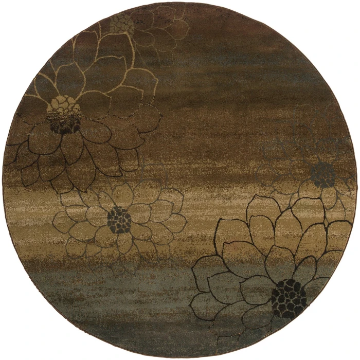 Oriental Weavers Area Rug Hudson 074A1 Brown 10' X 13'