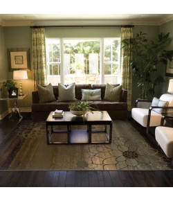 Oriental Weavers Hudson 074A1 Brown/ Beige Area Rug 1 ft. 10 in. X 3 ft. 3 in. Rectangle