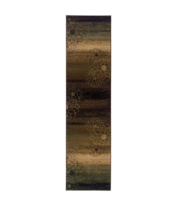 Oriental Weavers Hudson 074A1 Brown/ Beige Area Rug 1 ft. 10 in. X 7 ft. 6 in. Runner