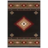 Oriental Weavers Hudson 087G1 Black/ Green Area Rug 6 ft. 7 in. X 9 ft. 6 in. Rectangle