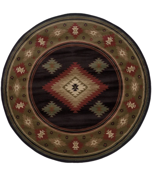 Oriental Weavers Area Rug Hudson 087G1 Black 7' 8"