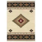 Oriental Weavers Hudson 087I1 Beige/ Green Area Rug 6 ft. 7 in. X 9 ft. 6 in. Rectangle