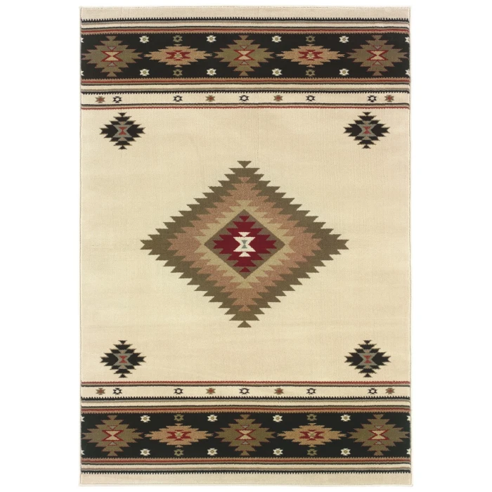 Oriental Weavers Area Rug Hudson 087I1 Beige 6' 7" X  9' 6"