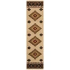 Oriental Weavers Hudson 087I1 Beige/ Green Area Rug 1 ft. 10 in. X 7 ft. 6 in. Runner