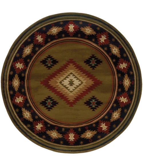 Oriental Weavers Area Rug Hudson 087J1 Green 10' X 13'