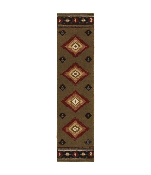 Oriental Weavers Area Rug Hudson 087J1 Green 10' X 13'