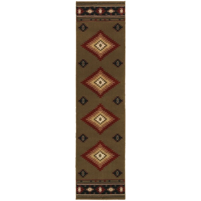 Oriental Weavers Area Rug Hudson 087J1 Green 1'10" X  7' 6" Runner