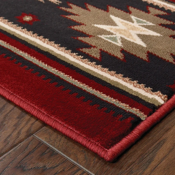 Oriental Weavers Area Rug Hudson 087K1 Red 3'10" X  5' 5"