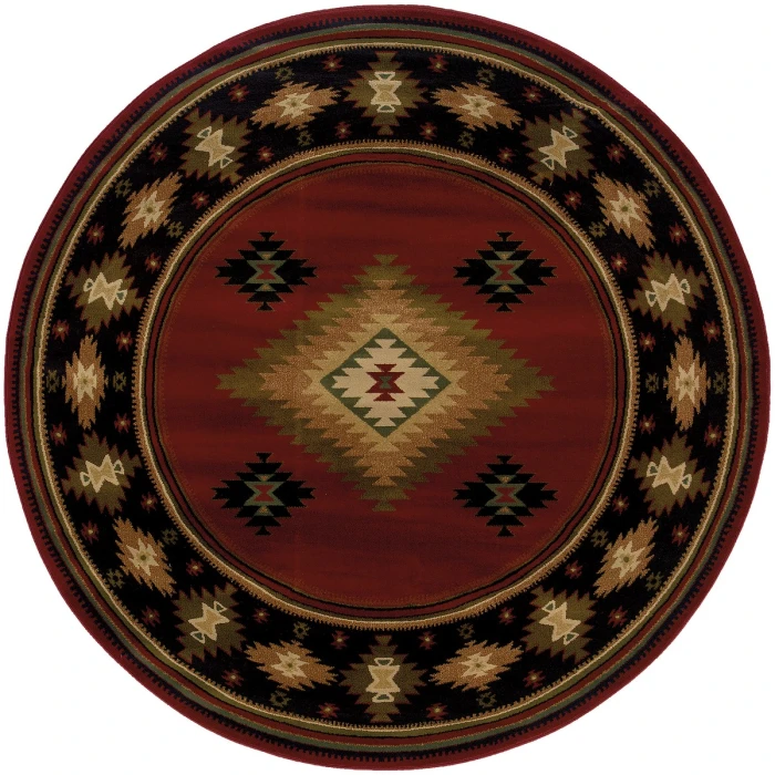 Oriental Weavers Area Rug Hudson 087K1 Red 3'10" X  5' 5"