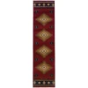 Oriental Weavers Hudson 087K1 Red/ Green Area Rug 1 ft. 10 in. X 7 ft. 6 in. Runner